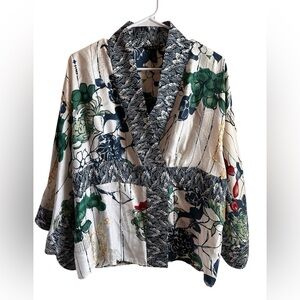 Soma Floral Silk Blouse. NWT